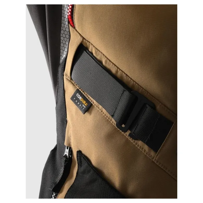 Kurtka tekstylna REBELHORN HARDY 3.0 DESERT/GREY/RED brązowy szary czerwony
