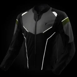 Kurtka tekstylna REBELHORN HIFLOW V BLACK/GREY/FLUO YELLOW czarny szary żółty fluo