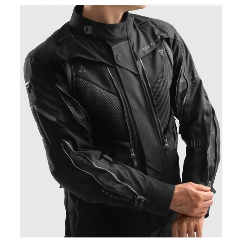 Kurtka tekstylna REBELHORN HARDY 3.0 BLACK czarny