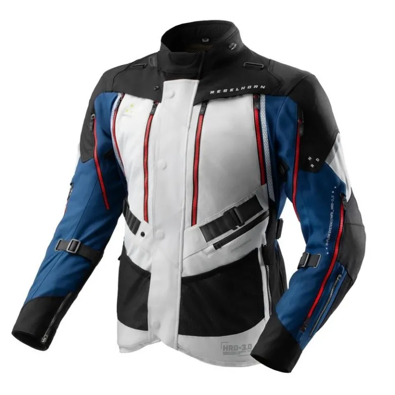 Kurtka tekstylna REBELHORN HARDY 3.0 BLUE/GREY/RED niebieski szary czerwony
