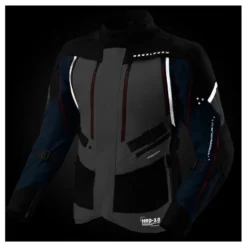 Kurtka tekstylna REBELHORN HARDY 3.0 BLUE/GREY/RED niebieski szary czerwony