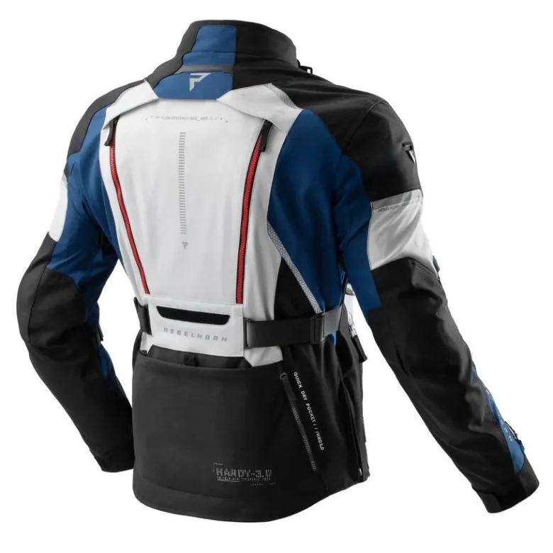 Kurtka tekstylna REBELHORN HARDY 3.0 BLUE/GREY/RED niebieski szary czerwony