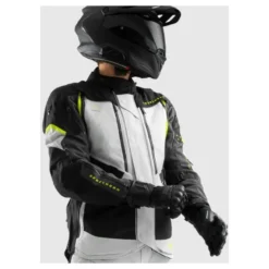 Kurtka tekstylna REBELHORN HARDY 3.0 BLACK/GREY/FLUO YELLOW czarny szary żółty fluo