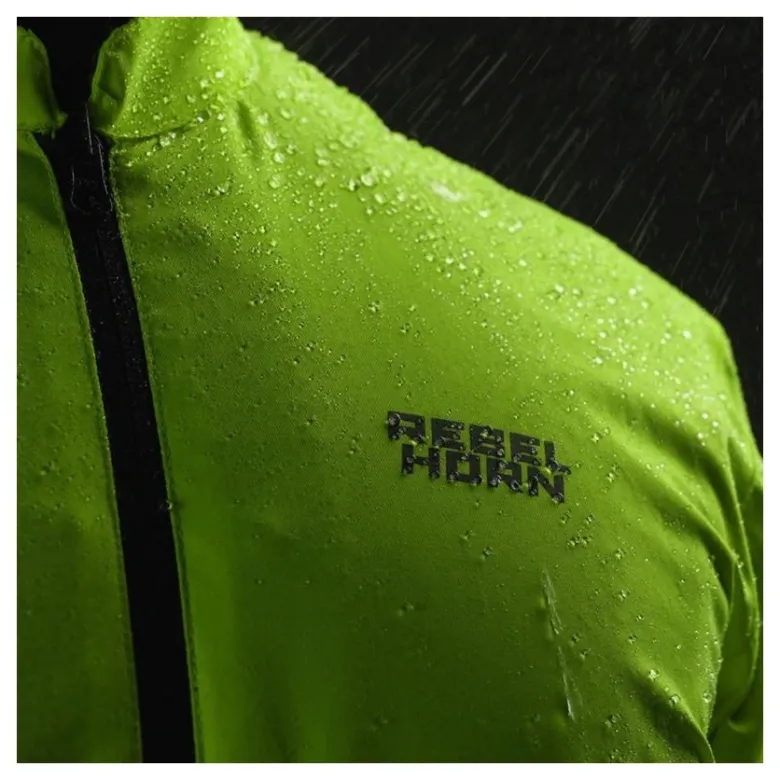 Kurtka tekstylna REBELHORN HARDY 3.0 BLACK/GREY/FLUO YELLOW czarny szary żółty fluo