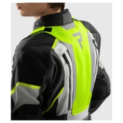 Kurtka tekstylna REBELHORN HARDY 3.0 BLACK/GREY/FLUO YELLOW czarny szary żółty fluo