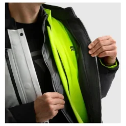 Kurtka tekstylna REBELHORN HARDY 3.0 BLACK/GREY/FLUO YELLOW czarny szary żółty fluo