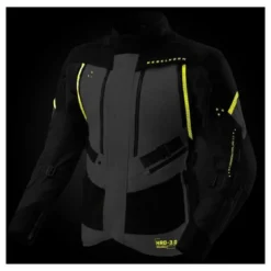 Kurtka tekstylna REBELHORN HARDY 3.0 BLACK/GREY/FLUO YELLOW czarny szary żółty fluo