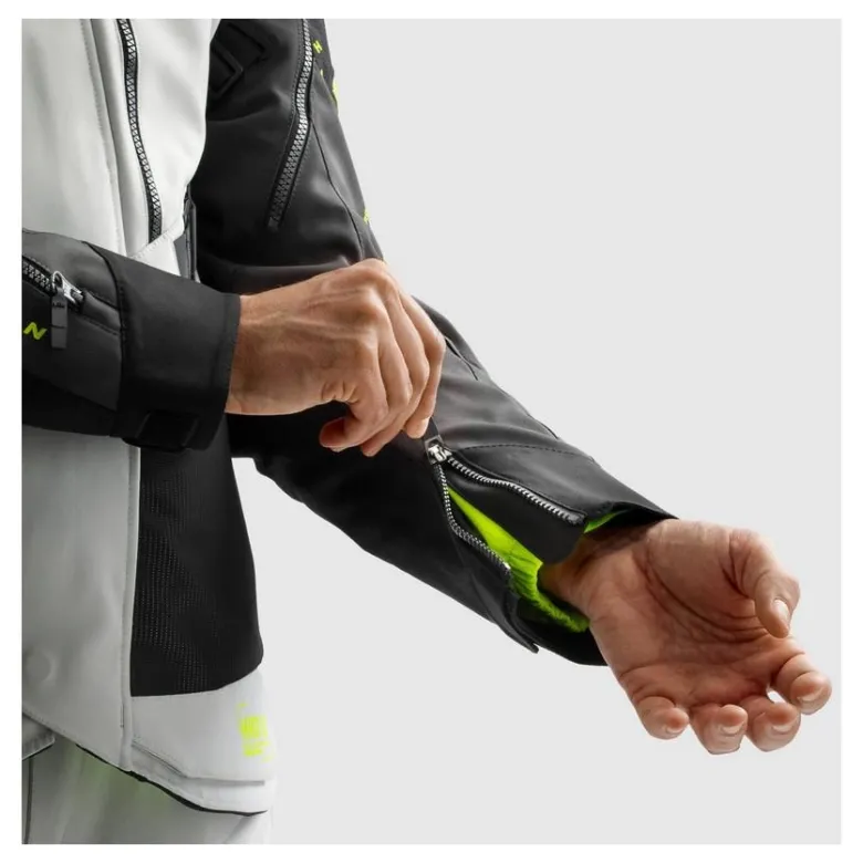 Kurtka tekstylna REBELHORN HARDY 3.0 BLACK/GREY/FLUO YELLOW czarny szary żółty fluo