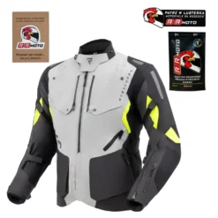 Kurtka tekstylna REBELHORN HIKER IV BLACK/GREY/FLUO YELLOW czarny szary żółty fluo