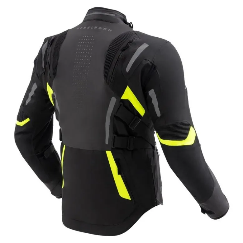 Kurtka tekstylna REBELHORN HIKER IV BLACK/ANTHRACITE/FLUO YELLOW czarny grafitowy żółty fluo