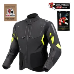 Kurtka tekstylna REBELHORN HIKER IV BLACK/ANTHRACITE/FLUO YELLOW czarny grafitowy żółty fluo