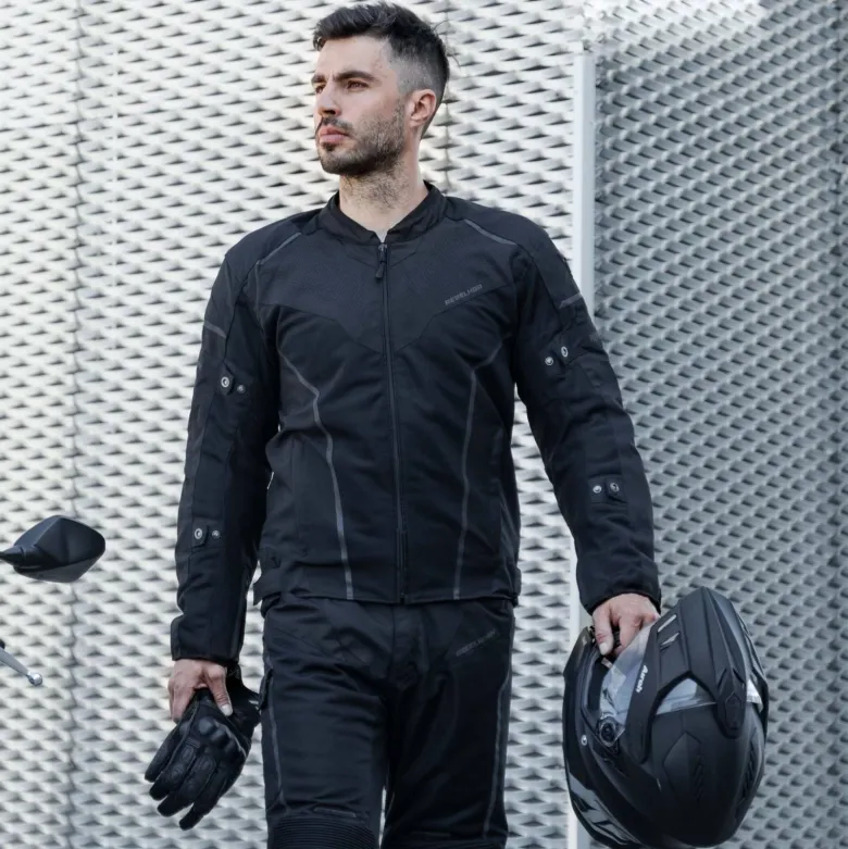 Kurtka tekstylna REBELHORN HIFLOW IV BLACK czarny