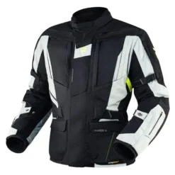 Kurtka tekstylna REBELHORN HARDY II GREY/BLACK/FLO YELLOW czarny szary żółty fluo