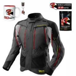 Kurtka tekstylna REBELHORN HARDY 3.0 ANTHRACITE/GREY/YELLOW grafitowy szary żółty