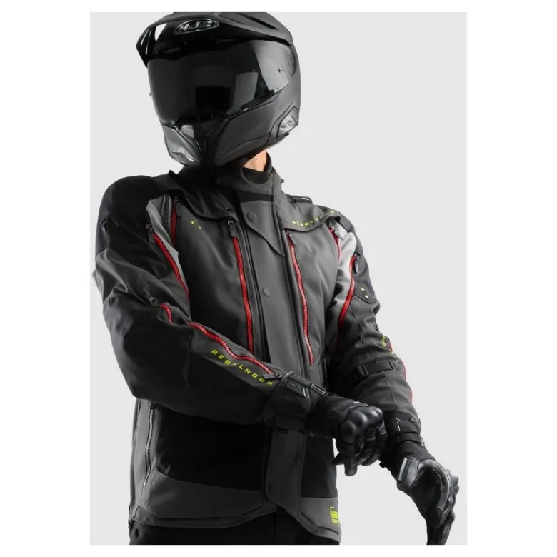 Kurtka tekstylna REBELHORN HARDY 3.0 ANTHRACITE/GREY/YELLOW grafitowy szary żółty