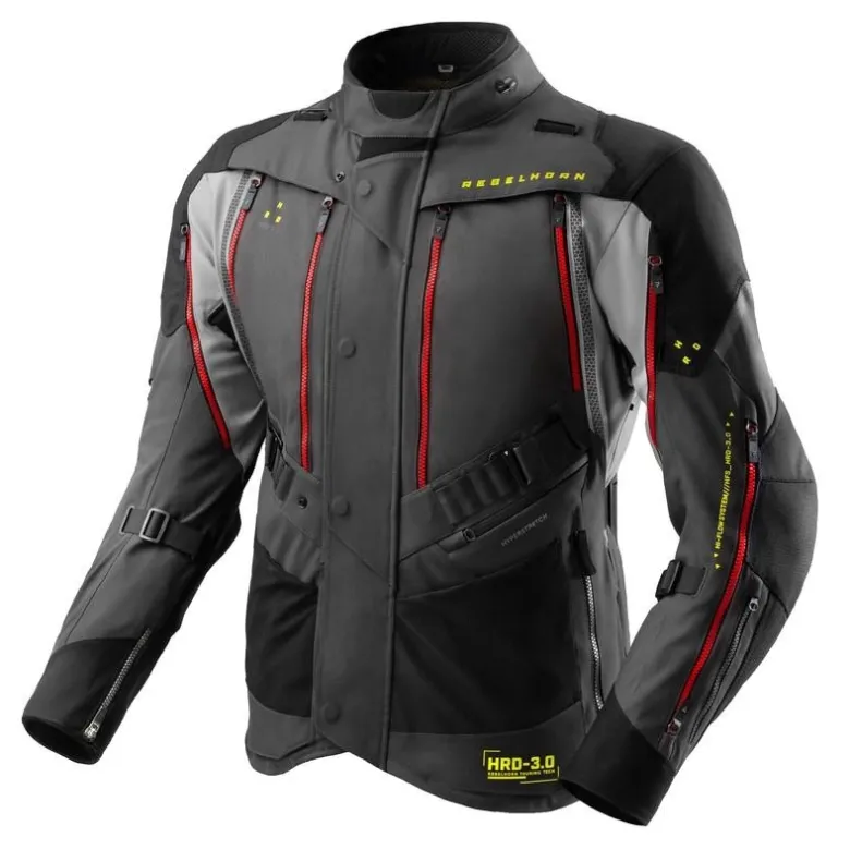 Kurtka tekstylna REBELHORN HARDY 3.0 ANTHRACITE/GREY/YELLOW grafitowy szary żółty