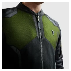 Kurtka tekstylna REBELHORN JAX BLACK/FLUO YELLOW czarny żółty fluo