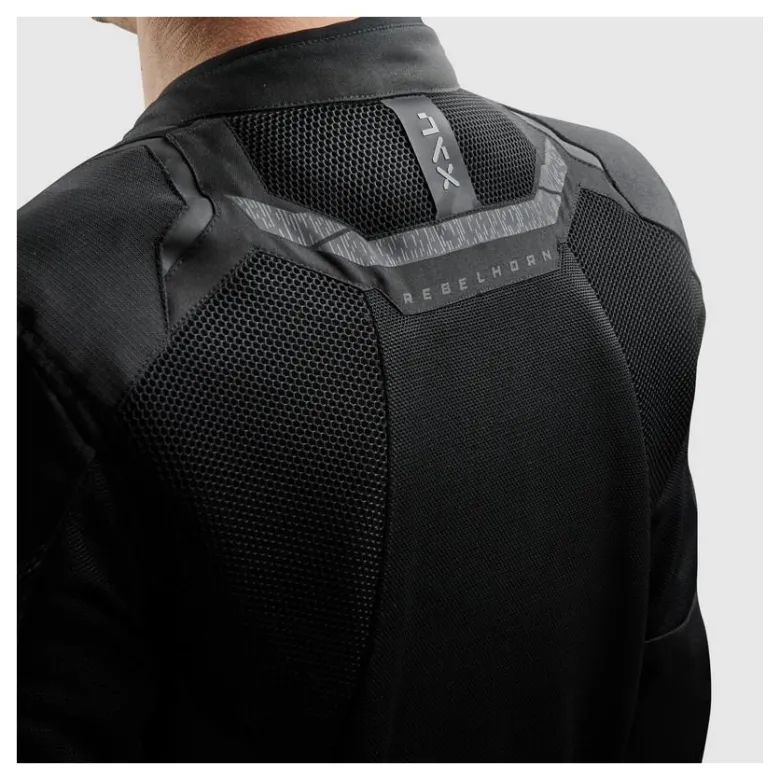 Kurtka tekstylna REBELHORN JAX BLACK czarny