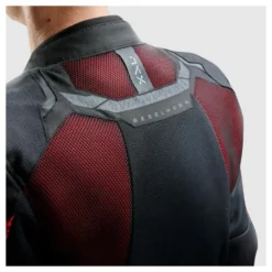 Kurtka tekstylna REBELHORN JAX BLACK/RED czarny czerwony