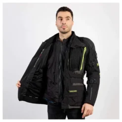 Kurtka tekstylna REBELHORN PATROL BLACK/FLO YELLOW czarny żółty fluo