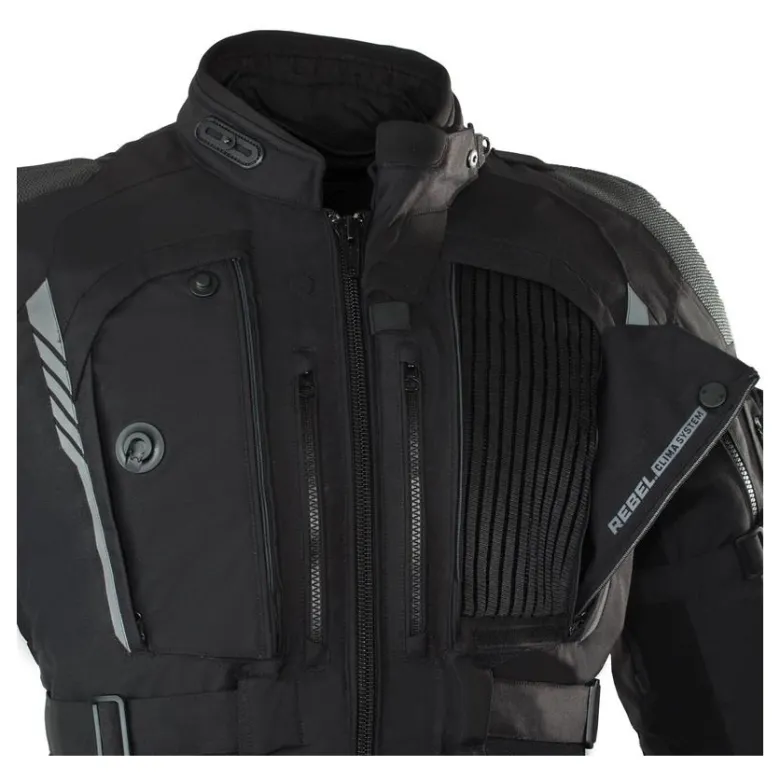 Kurtka tekstylna REBELHORN PATROL BLACK czarny