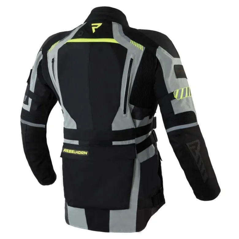 Kurtka tekstylna REBELHORN PATROL GREY/BLACK/FLO YELLOW szary czarny żółty fluo