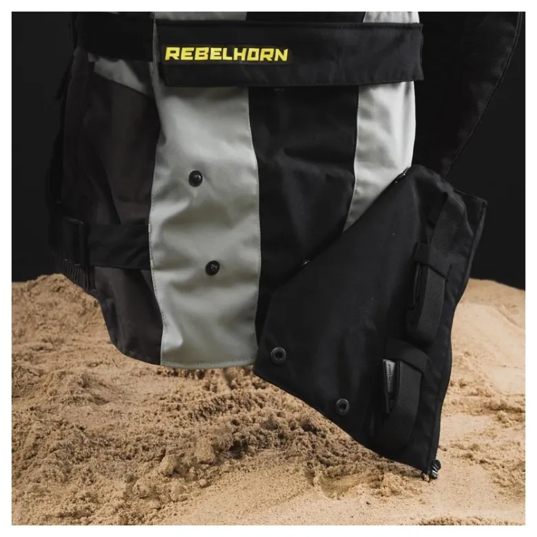 Kurtka tekstylna REBELHORN PATROL GREY/BLACK/FLO YELLOW szary czarny żółty fluo