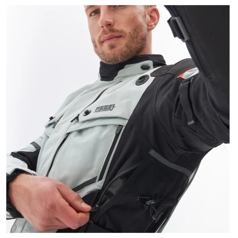 Kurtka tekstylna REBELHORN RANGE GREY/BLACK/RED szary czarny czerwony