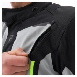 Kurtka tekstylna REBELHORN SCOUT BLACK/GREY/FLUO YELLOW czarny szary żółty fluo