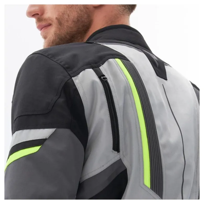 Kurtka tekstylna REBELHORN SCOUT BLACK/GREY/FLUO YELLOW czarny szary żółty fluo