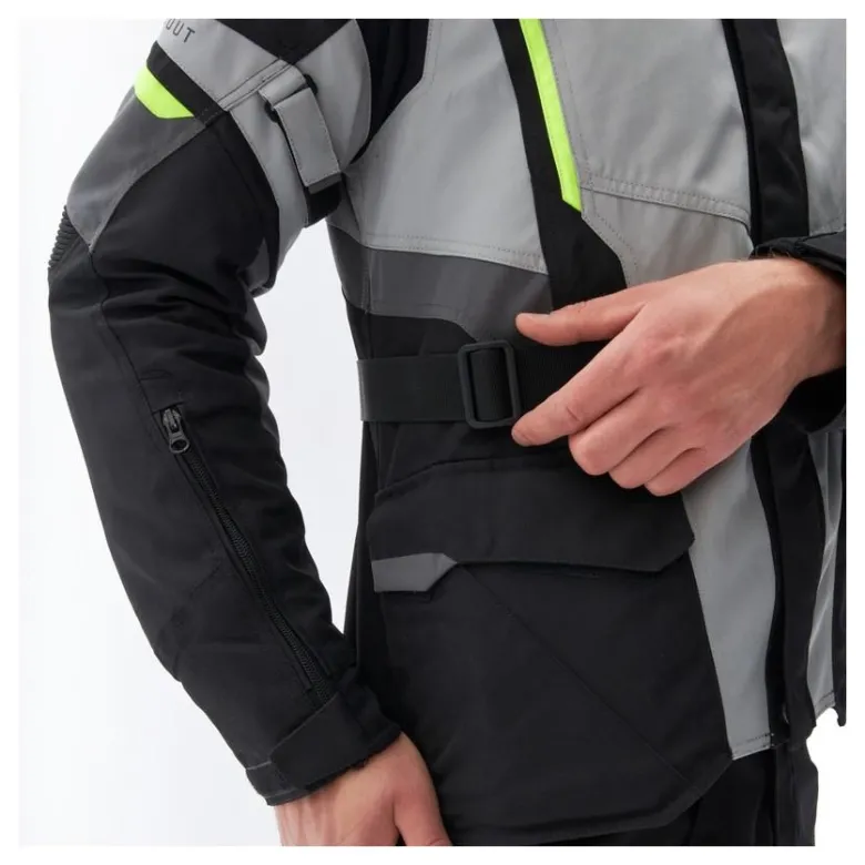 Kurtka tekstylna REBELHORN SCOUT BLACK/GREY/FLUO YELLOW czarny szary żółty fluo