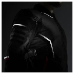 Kurtka tekstylna REBELHORN SCANDAL 3 DARK GREY/BLACK/RED szary czarny czerwony