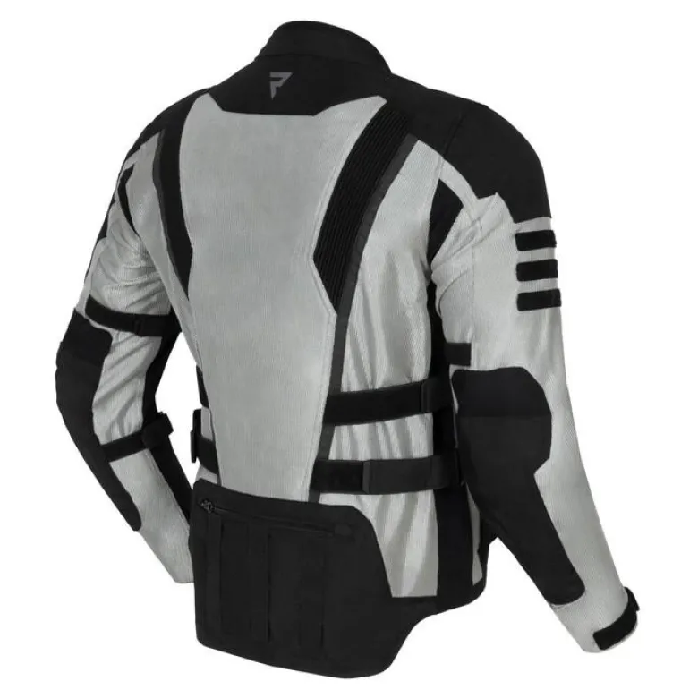 Kurtka tekstylna REBELHORN SCANDAL II SILVER/BLACK srebrny czarny