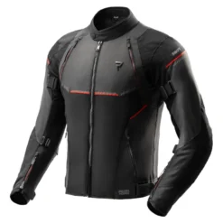 Kurtka tekstylna REBELHORN SWIFT BLACK/DARK GREY/RED czarny szary czerwony