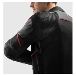 Kurtka tekstylna REBELHORN SWIFT BLACK/DARK GREY/RED czarny szary czerwony