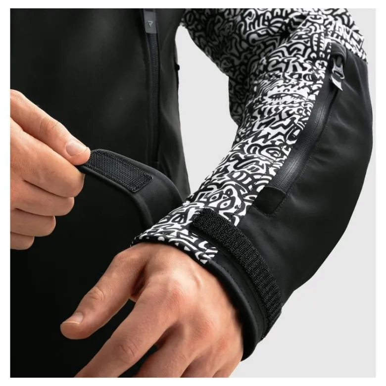 Kurtka tekstylna REBELHORN SLASH NORIAKI BLACK/WHITE czarny biały