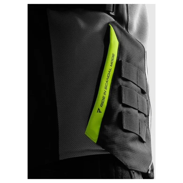 Kurtka tekstylna REBELHORN SCANDAL 3 BLACK/GREY/FLUO YELLOW czarny szary żółty fluo