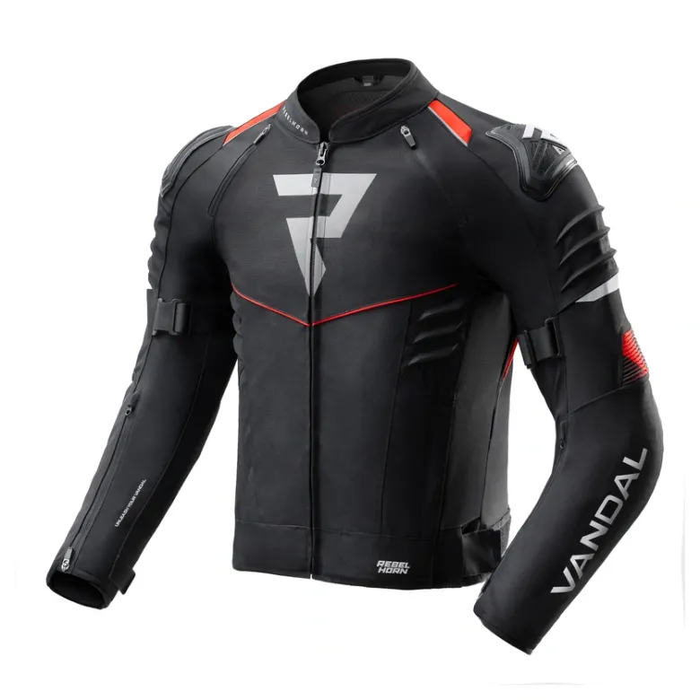 Kurtka tekstylna REBELHORN VANDAL 2 BLACK/RED czarny czerwony