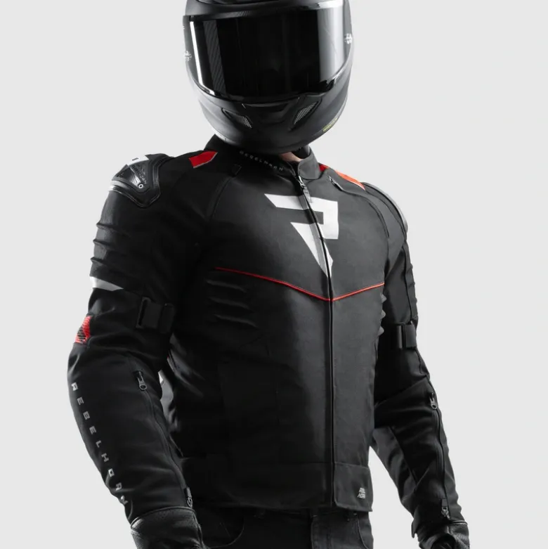 Kurtka tekstylna REBELHORN VANDAL 2 BLACK/RED czarny czerwony