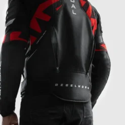 Kurtka tekstylna REBELHORN VANDAL 2 BLACK/RED czarny czerwony