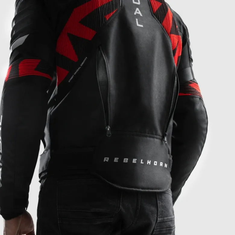 Kurtka tekstylna REBELHORN VANDAL 2 BLACK/RED czarny czerwony