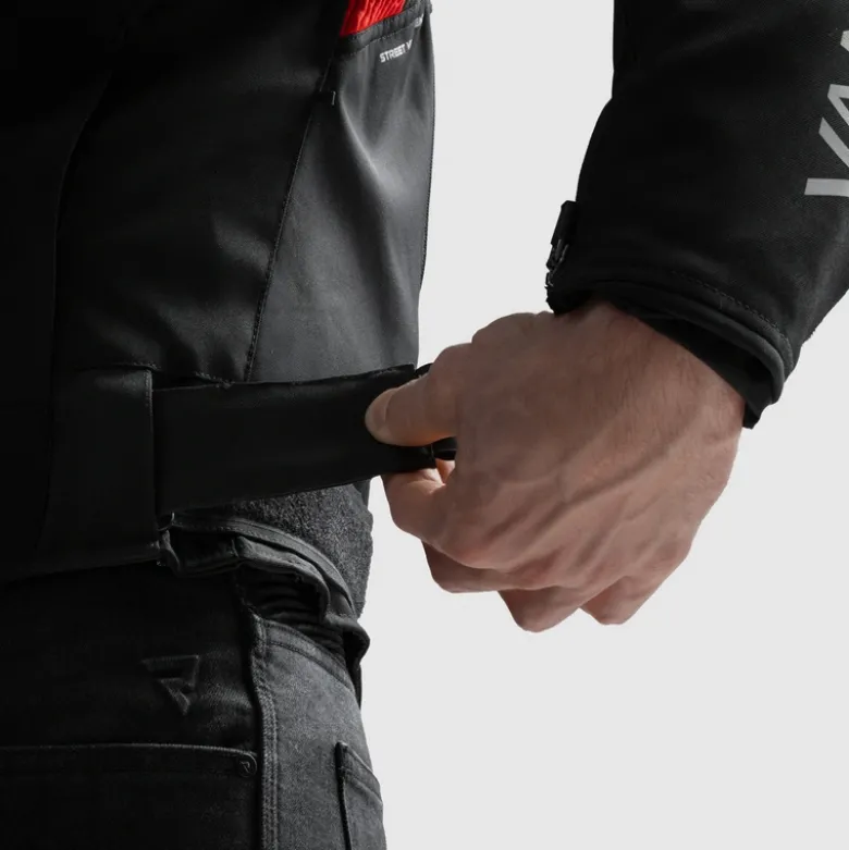 Kurtka tekstylna REBELHORN VANDAL 2 BLACK/RED czarny czerwony