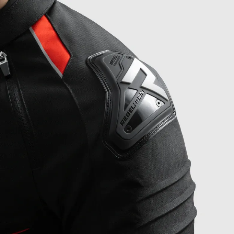 Kurtka tekstylna REBELHORN VANDAL 2 BLACK/RED czarny czerwony