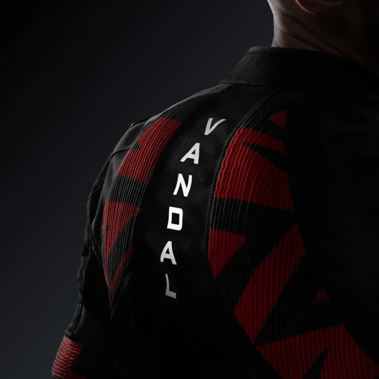 Kurtka tekstylna REBELHORN VANDAL 2 AIR BLACK/RED czarny czerwony