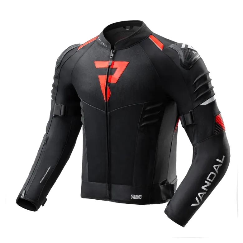 Kurtka tekstylna REBELHORN VANDAL 2 AIR BLACK/RED czarny czerwony