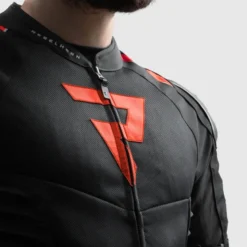 Kurtka tekstylna REBELHORN VANDAL 2 AIR BLACK/RED czarny czerwony