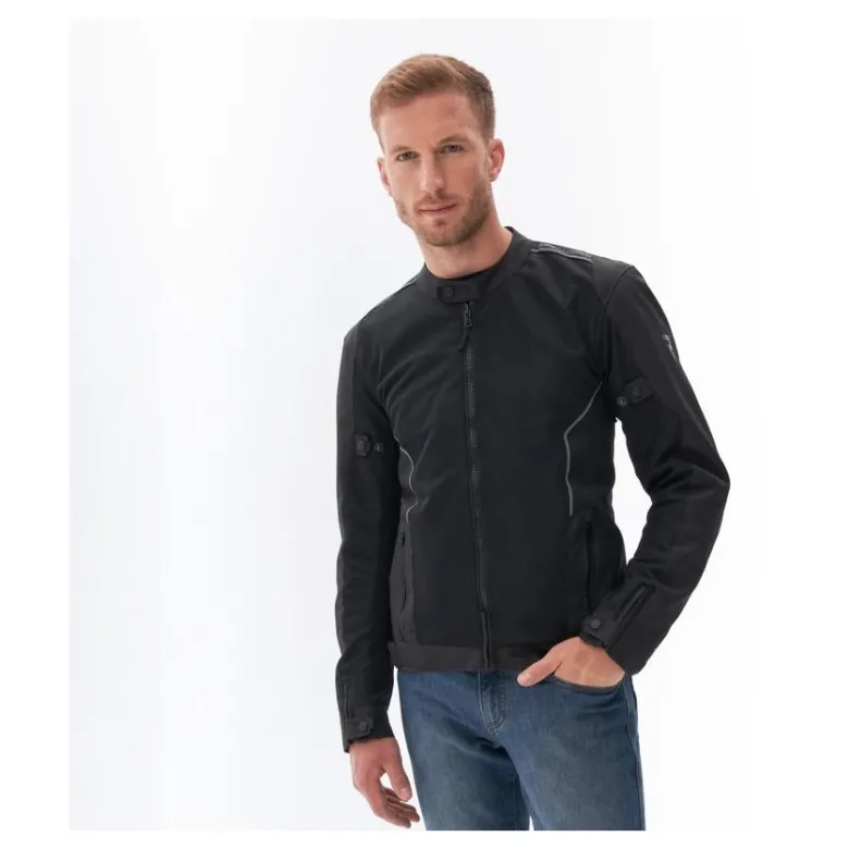 Kurtka tekstylna REBELHORN WAVE BLACK czarny