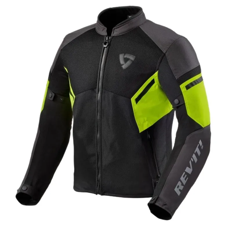 Kurtka tekstylna REVIT GT-R AIR 3 BLACK/NEON YELLOW czarny żółty fluo