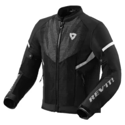 Kurtka tekstylna REVIT HYPERSPEED 2 GT BLACK/WHITE czarny biały