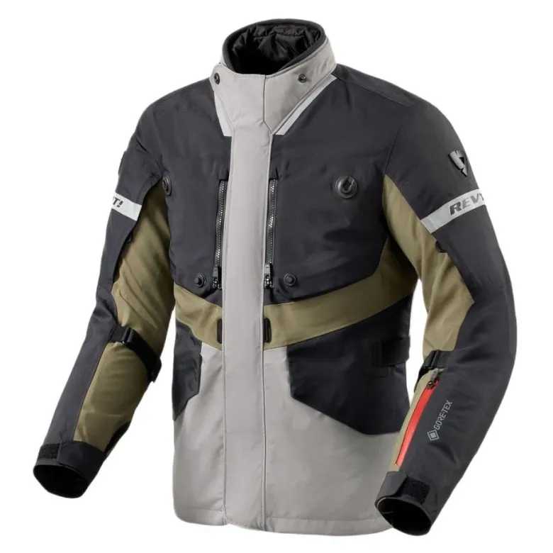 Kurtka tekstylna REVIT NEPTUNE 3 GTX BLACK/DARK GREEN czarny zielony